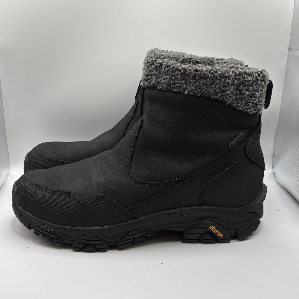 Merrell Coldpack 3 Thermo Womens Size 9.5 Shoes Black Zip Up Comfort Vibram Boot